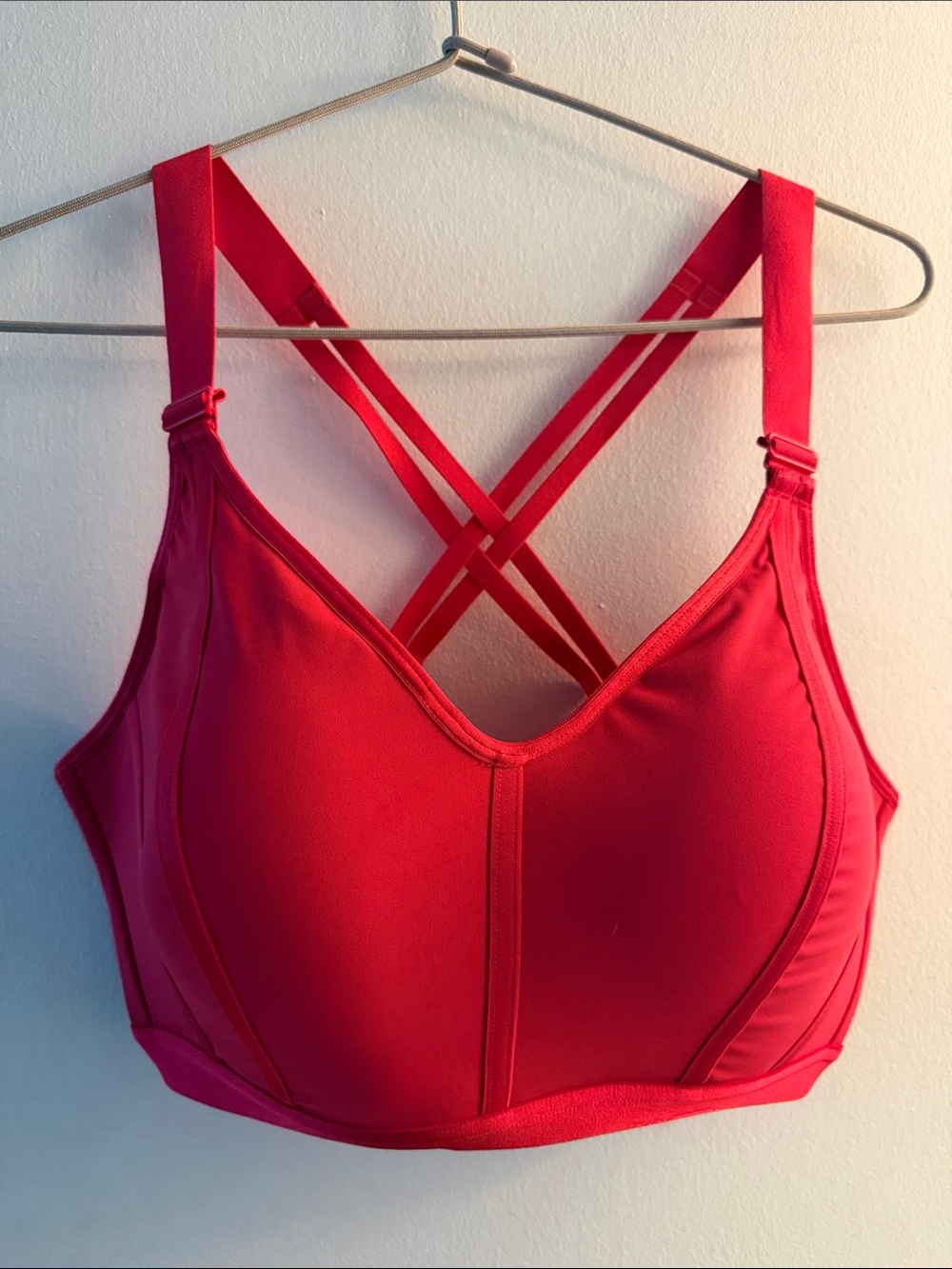 Victoria's Secret Red Crisscross Strappy Sports Bra